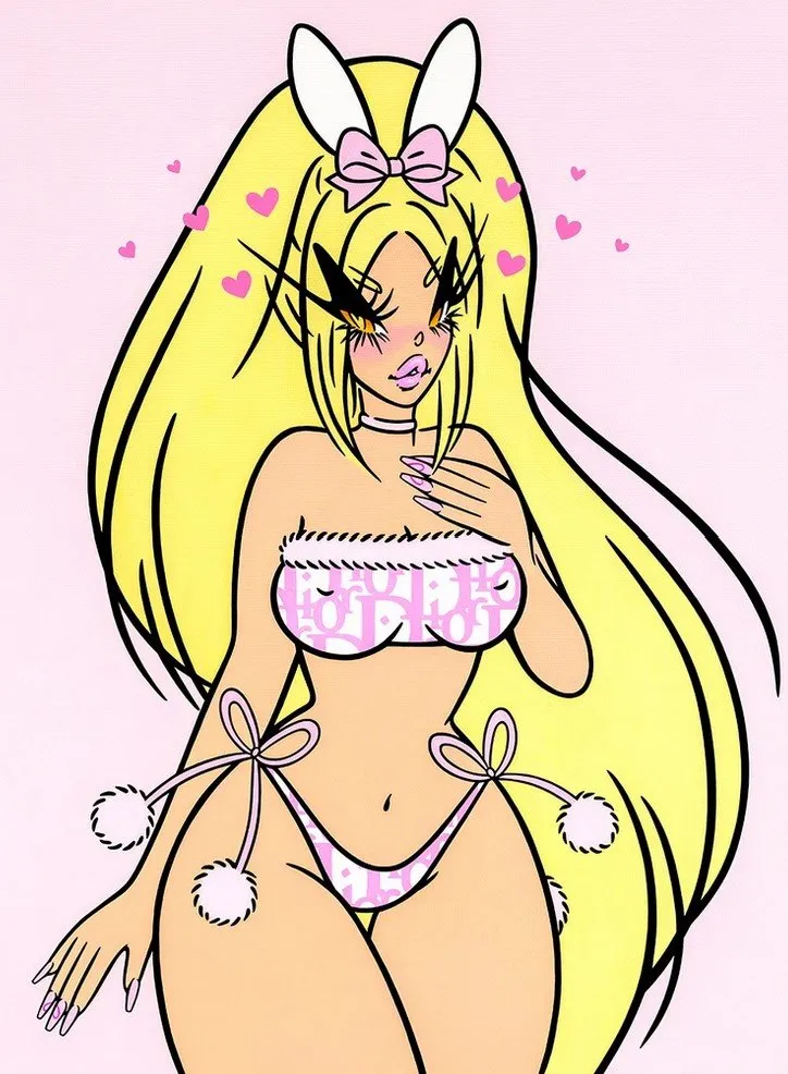 100% Angel Large Giclee Print by Bei Badgirl
