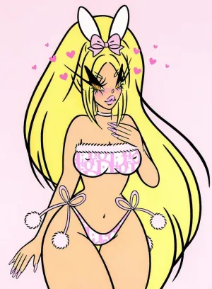 100% Angel Large Giclee Print by Bei Badgirl