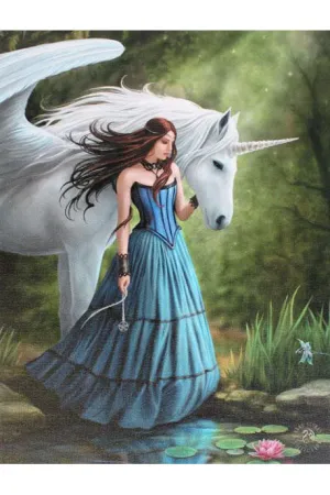 Anne Stokes Enchanted Pool Unicorn Picture