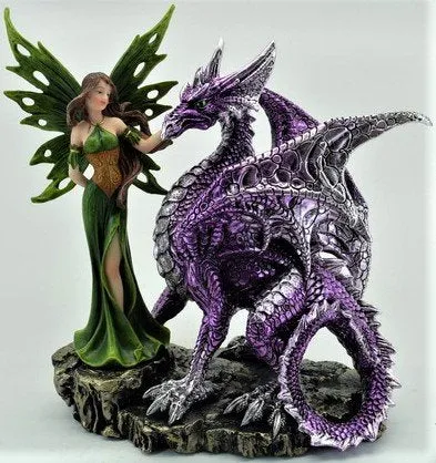 Forest Fairy with Large Dragon