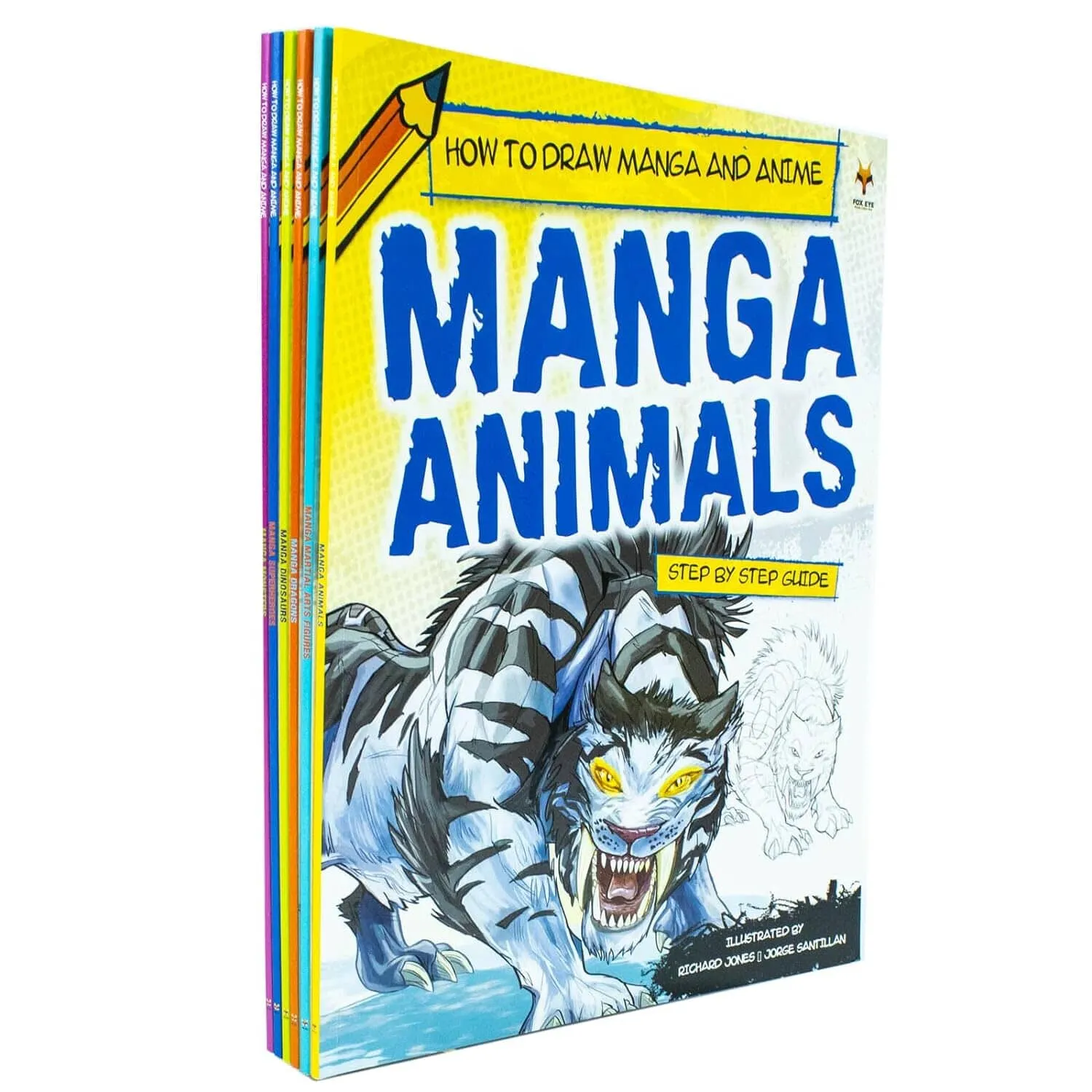 How To Draw Manga and Anime Series Step By Step Guide For Beginners 6 Books Collection Set - Ages 8-14 - Paperback