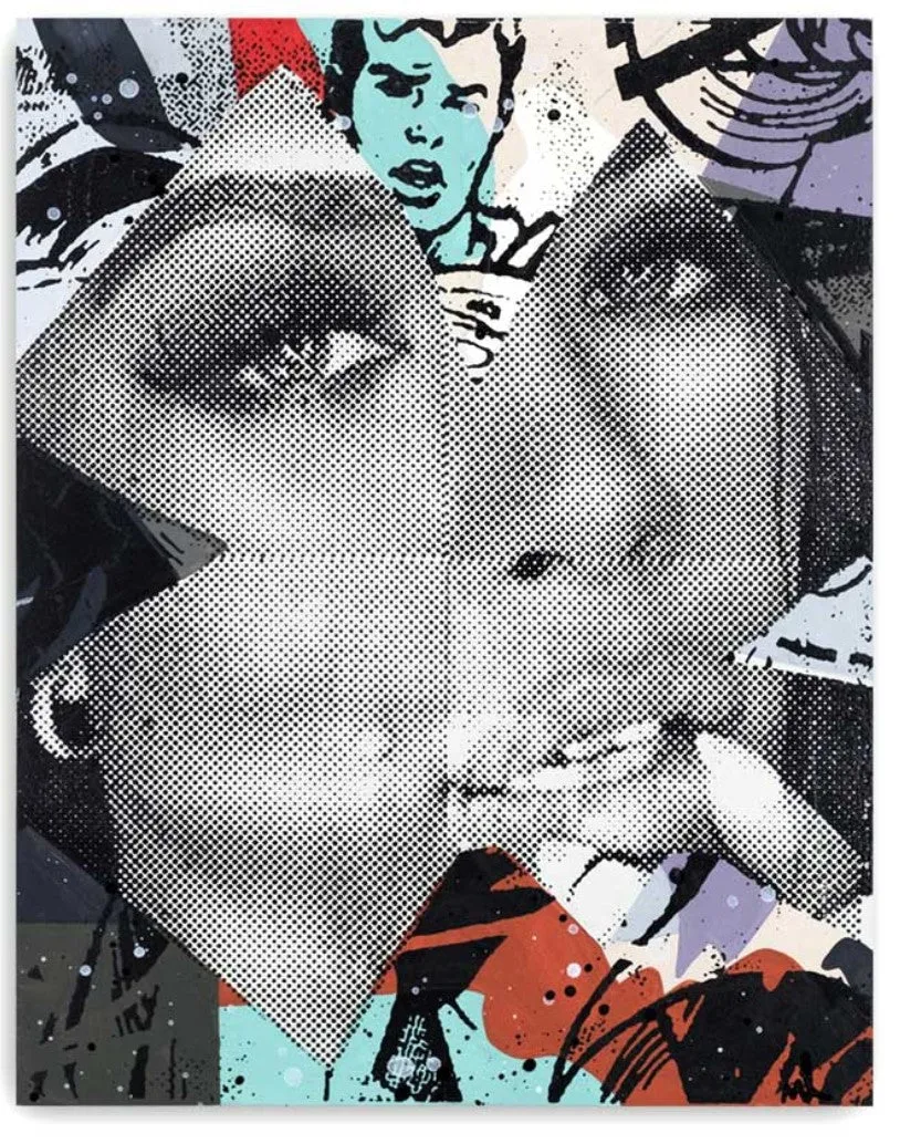 Kryptonite HPM Mixed Media Wood Print by Marly Mcfly