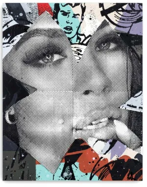 Kryptonite HPM Mixed Media Wood Print by Marly Mcfly