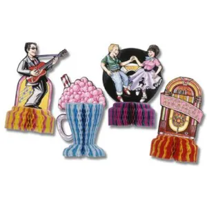 "Vintage-Inspired 5" Action Figure Set: 50S Playmates 4/Pkg"