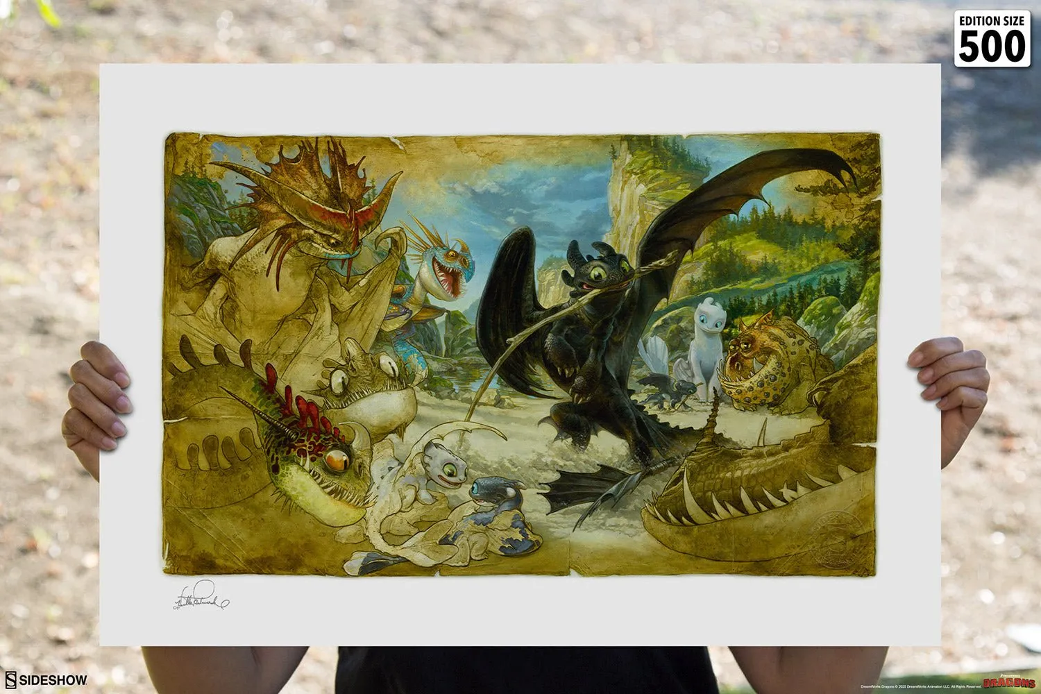 Sideshow Collectibles How to Train Your Dragon Art Print