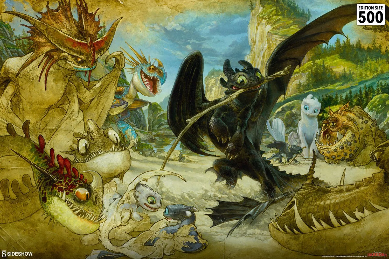 Sideshow Collectibles How to Train Your Dragon Art Print