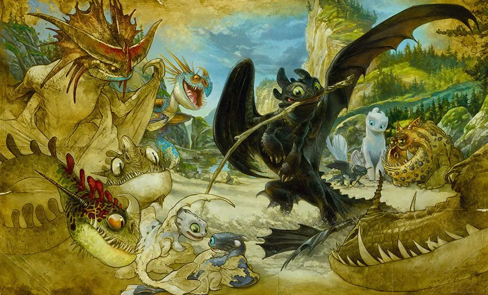 Sideshow Collectibles How to Train Your Dragon Art Print
